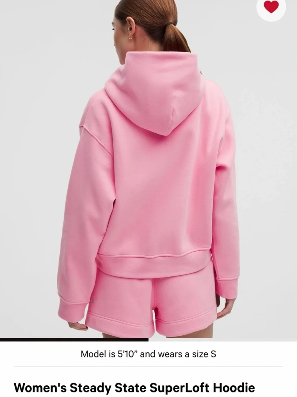 Lululemon Steady State SuperLoft Hoodie Candy Cloud - Picture 5 of 6